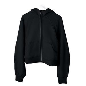 Veste de costume de yoga en polaire à boucle de sport pour femmes haut de fitness respirant et sans couture avec sweats à capuche décontractés - Product Image 5