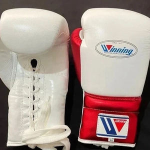 Dernier modèle Gants de boxe gagnants de couleur blanche et rouge les plus demandés Cuir de vache de qualité supérieure Kickboxing et entraînement - Product Image 5