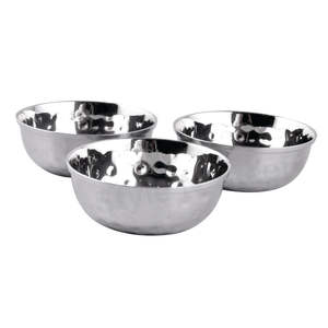 Stainless Steel SS Hammered <b>Bowl</b> Mixing <b>Bowl</b> - Product Image 1
