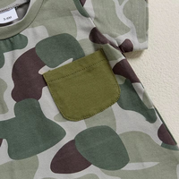 Ensemble de vêtements en coton tricoté de haute qualité, écologique, à séchage rapide, pour tout-petits garçons, style décontracté, personnalisable OEM/ODM, tendance actuelle