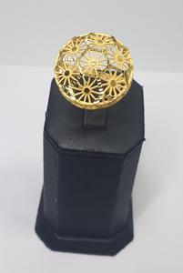 Conjunto de joyería de Latón chapado en oro, collar largo, pendiente, fingererring - Product Image 4