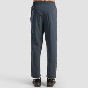 Erecto Stride <b>Trousers</b> XL Woolen Fabric Baggy Pants <b>Elastic</b> <b>Waist</b> Casual Formal Style Decorated Zippers Straight Grey Color - Product Image 5