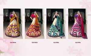 Lahenga choli dupatta vishnu K ดีไซน์อินเดียแขนสั้นทุกฤดูกาลลูกไม้สัมผัสเทคนิคการถัก - Product Image 6