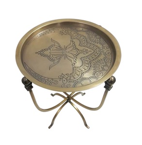 Mesa de centro de mármol negro, superventas, diseño rústico hecho a mano, mesa central, accesorios para muebles de sala de estar, sólido - Product Image 3