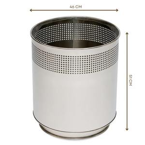 Modern PE Coated Rust Resistant Lightweight Stainless Steel Planter Pot for Indoor/Outdoor Use 18x16 Inch <b>Flower</b> Container for - Product Image 2