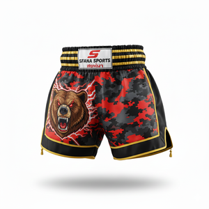 กางเกงมวยไทย คิกบ็อกซิ่ง MMA สำหรับผู้ชาย ผ้าแห้งเร็ว ทนทาน ระบายอากาศได้ดี น้ำหนัก 180 กรัม ปรับแต่งได้ เหมาะสำหรับการออกกำลังกายทุกวัน - Product Image 4