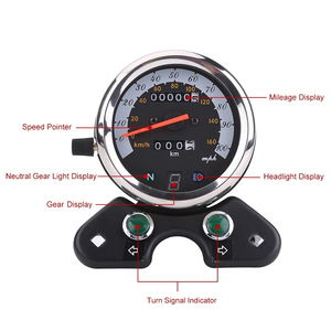 Motorcycle <strong>Speedometer</strong> <strong>Speedometer</strong> Meter Universal Motorcycle Dual Odometer <strong>Speedometer</strong> Meter Gear Digital Display - Product Image 6