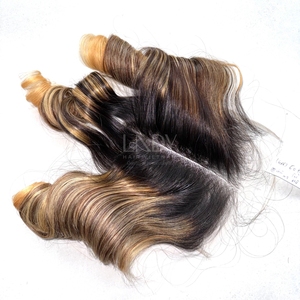 Paquetes de colores personalizados hinchables de la más alta calidad de 100% cabello humano vietnamita con precio al por mayor - Product Image 6
