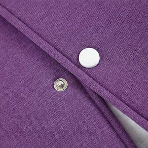 Veste universitaire de style urbain de qualité supérieure pour hommes, teinte unie, vêtement d'hiver à prix abordable, veste universitaire de baseball pour collège - Product Image 4