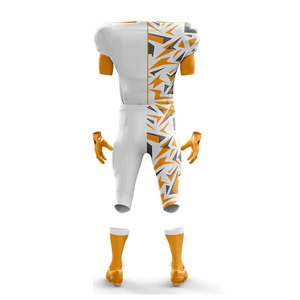 Uniforme de camiseta de fútbol americano de sarga de aparejos juveniles al por mayor, uniformes de fútbol americano de dos tonos personalizados - Product Image 6