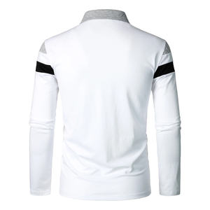 เสื้อโปโลผ้าฝ้ายผสมลายทางสำหรับผู้ชายออกแบบมาเพื่อความทนทานและการใช้งานในชีวิตประจำวัน - Product Image 3