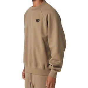 2025 Custom Logo <b>Printed</b> Loose Plain 100% Cotton Fleece Sweatshirt for Men Casual Winter Wear Size Men's Hoodies Sweatshirts - Product Image 4