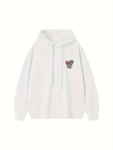 Sudadera con capucha de lana de gran tamaño de alta calidad para hombre, sudadera básica de algodón con logotipo personalizado para invierno - Product Image 5