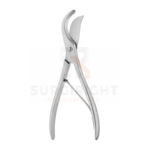 Cizalla de costilla Collin, acero inoxidable torácico quirúrgico, certificado CE, OEM, Etiqueta Privada, pinzas de corte de hueso disponibles de Surgiright - Product Image 1