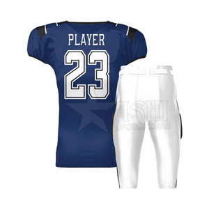 Recién llegado, conjuntos de entrenamiento de fútbol americano profesional, uniforme transpirable de talla grande con mangas cortas, MOQ bajo - Product Image 2