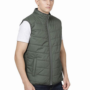 Gilet matelassé sans manches unisexe en coton, respirant, imperméable, couleur personnalisée, service OEM pour une utilisation en extérieur - Product Image 4