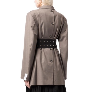 Traje Formal OEM Chaqueta de traje de oficina de alta calidad solapa clásica correa lateral manga larga moda Casual traje chaqueta para mujer 2026 - Product Image 2