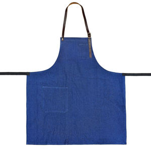 Restaurant Bar Cafe Uniform Custom Logo Cross Back Kitchen Use Chef <b>Apron</b> Cotton <b>Canvas</b> <b>Aprons</b> With 3 Pockets - Product Image 2