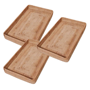 PRODUIT TOP fait à la main 100% plateau en rotin vietnamien naturel pour servir et organiser des articles de cuisine et des articles ménagers essentiels - Product Image 1