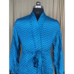 Conjunto de Bata Kimono de Satén para Hombre, Suave y Sedoso, Elegante, Estilo Vintage Atemporal, para el Hogar, la Playa o el Salón, Cómodo, Idea de Regalo, Sostenible, Clásico - Product Image 1