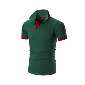 Polos personnalisés pour hommes 100% coton avec logo brodé Couleur grise unie personnalisée avec manches courtes Vente de côtes noires au Pakistan - Product Image 3