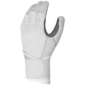 Gants de frappe de baseball en cuir gris avec paume rouge, longs et confortables, pour hommes et femmes - Product Image 5