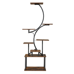 Plant <b>Stand</b> with Light 5 Tier 106 cm Indoor Outdoor Tall Metal Flower Shelf Flower Planter Display Rack for Garden Patio Balcony - Product Image 5