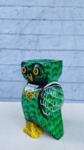 Handcrafted Wooden Owl <b>Tealight</b> <b>Holder</b> Artistic Carved Candle Stand Decorative Home Decor Accent for Living Room and Gifting - Product Image 2
