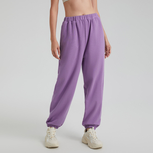 High-Waisted Baggy <b>Women's</b> Sweatpants B2B Cotton <b>Loose</b> Fit Fleece Sweatpants for <b>Women</b> Factory Direct Supply Sweatpants - Product Image 2