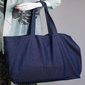 Sac fourre-tout en toile 100 % coton écologique pour femme, grande capacité, sac de plage à bandoulière, fermeture éclair, personnalisable, pour le voyage - Product Image 4