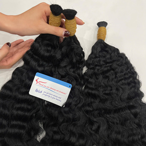 Cabello Humano Vietnamita 100% Natural, Rizado y Voluminoso, Color Negro, Venta al por Mayor - Product Image 5