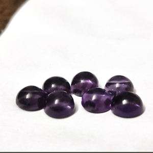 Cabujón de amatista Africana redonda Natural de 8mm, piedra de cristal suelta para fabricación de joyas, certificado IGI - Product Image 5