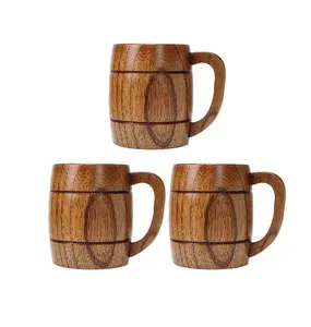 Natural Wood Beer Mug For Thanks Giving And Christmas Drinking Beer Mug Mordent design best quality for selling