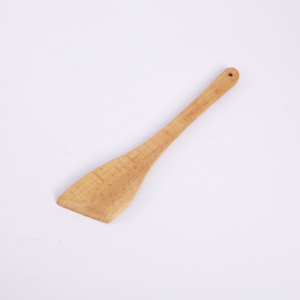 Spatule de cuisine standard en bois de hêtre de 30 cm - Spatule et cuillère plate en bois massif naturel - Outil de cuisson antiadhésif artisanal de qualité supérieure - Product Image 4