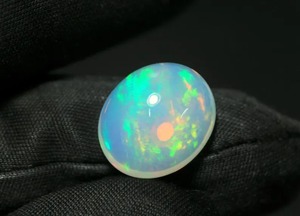 Welo Natural Ethiopia Opal Gemstone 6.55 CT Oval Cabochon <b>Fire</b> & Color Play Jewelry Third Party Certified - Product Image 2