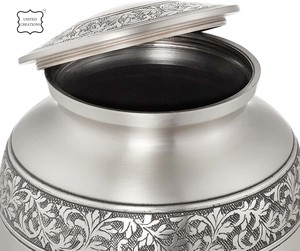 Urnes funéraires en métal pour cendres humaines adultes, vente en gros - Product Image 5