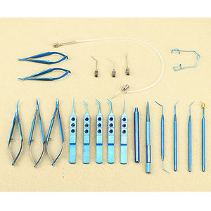 Juego de cataratas de titanio, 21 Uds., instrumento oftálmico ocular, microlente intraocular, instrumentos de cirugía de implantación - Product Image 3