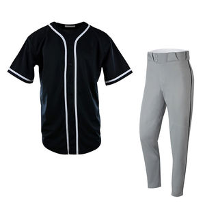Conjunto de Uniforme de Béisbol Blanco y Azul, Tela Tackle Twill, Absorbente de Humedad, Corte Regular para Hombre, Manga Corta, Pantalones, 100% Poliéster - Product Image 5