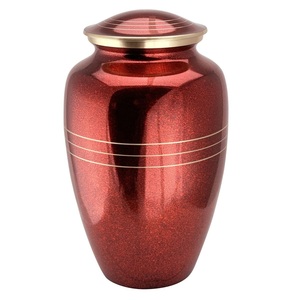 กล่องใส่เถ้ากระดูกทองเหลืองทึบทรงสามเหลี่ยมสีม่วงมันวาวฝาปิดที่ปลอดภัยสีโลหะออกแบบได้ตามต้องการ - Product Image 6