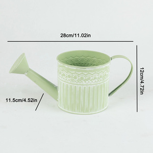 เหยือกชุบสังกะสีสำหรับตกแต่งบ้านในฟาร์มกระถางต้นไม้ทำจากโลหะสำหรับตกแต่งบ้านระเบียงลานบ้าน - Product Image 6