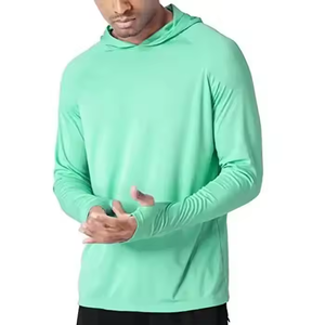 Camisa de pesca de manga larga con protección solar UPF 50 para hombre, sublimación personalizable, Anti UV, ligera, transpirable, 100% poliéster - Product Image 2