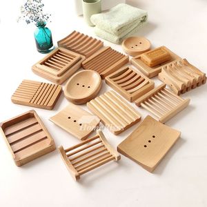 Jabonera de Madera Duradera de Lujo para Baño y Fregadero de Cocina - Soporte para Jabón Ecológico con Drenaje de Agua - Product Image 1