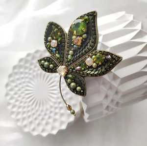 Beaded brooches Handmade designer brooch. High quality accessories. <b>Unique</b> design brooch. <b>Baby</b> shower best <b>gift</b>. - Product Image 5