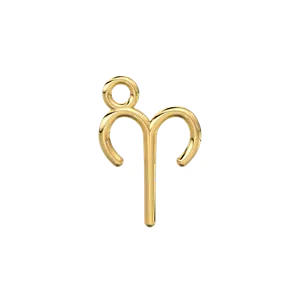 Collar con Signo Zodiacal Aries, Colgante de Estrella en Oro Sólido de 14k o 18k, Colgantes y Dijes Finos, Regalo de Cumpleaños Inspirado en la Astrología - Product Image 2