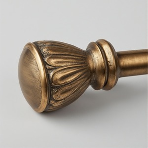 Royal Beam Modern Single Curtain Pole Made From Premium Aluminum Offering Smooth Finish Durability and Sophisticated Design - Product Image 1