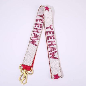 YEEHAW letras y estrellas rosas hombro ajustable bandolera reemplazo bolso monedero accesorio - Product Image 2