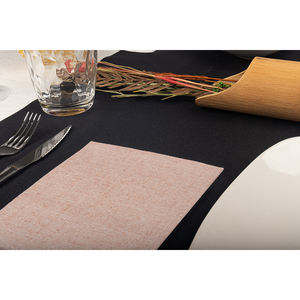 Serviettes en papier imprimées Capri en terre cuite 30x40cm, pliées 1/4, Bambutex Naturel, 600 pièces, B2B - Product Image 4