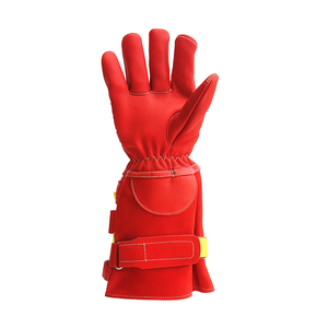 Guantes de seguridad de cuero de la mejor calidad muy exigentes Precio al por mayor Guantes DE SEGURIDAD DE SERVICIO OEM de resistencia al calor de calidad superior - Product Image 3