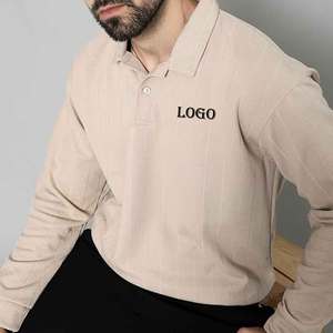 เสื้อยืดโปโลสำหรับผู้ชายผ้าฝ้าย100% ออกแบบโลโก้ได้ตามต้องการ240กรัม - Product Image 6