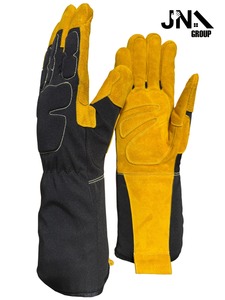 ถุงมืองานเชื่อมหนังยาวสำหรับอุตสาหกรรมป้องกันความร้อนแบบสุ่มสี - Product Image 4